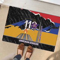 Armenian Genocide Remembrance Day Rubber Doormat Tsitsernakaberd 110th Anniversary Never Forget