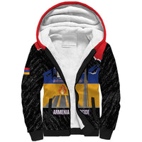 Armenian Genocide Remembrance Day Sherpa Hoodie Tsitsernakaberd 110th Anniversary Never Forget