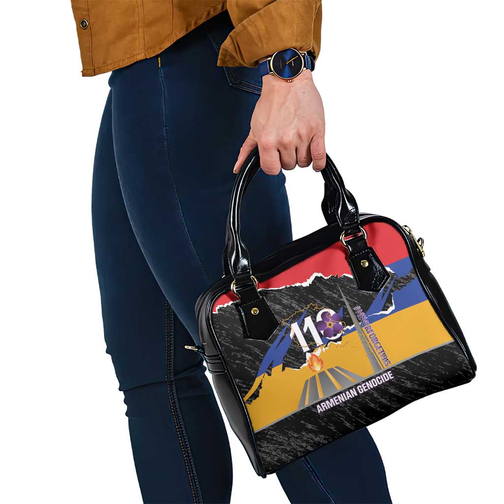 Armenian Genocide Remembrance Day Shoulder Handbag Tsitsernakaberd 110th Anniversary Never Forget