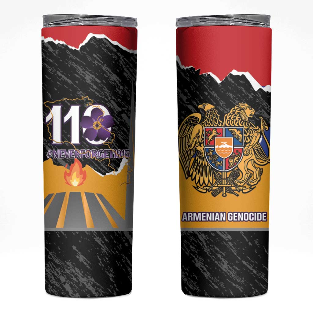 Armenian Genocide Remembrance Day Skinny Tumbler Tsitsernakaberd 110th Anniversary Never Forget