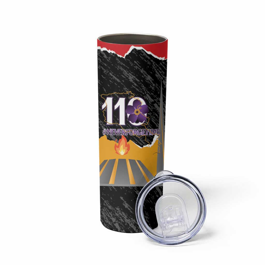 Armenian Genocide Remembrance Day Skinny Tumbler Tsitsernakaberd 110th Anniversary Never Forget