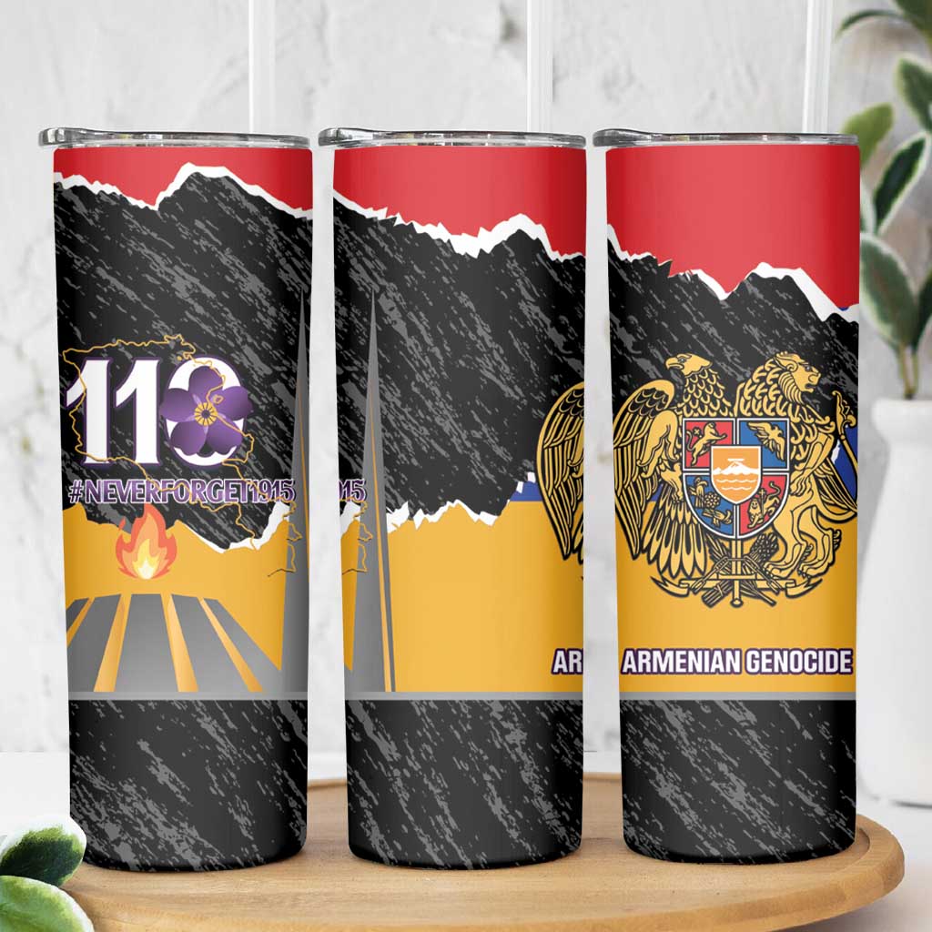 Armenian Genocide Remembrance Day Skinny Tumbler Tsitsernakaberd 110th Anniversary Never Forget