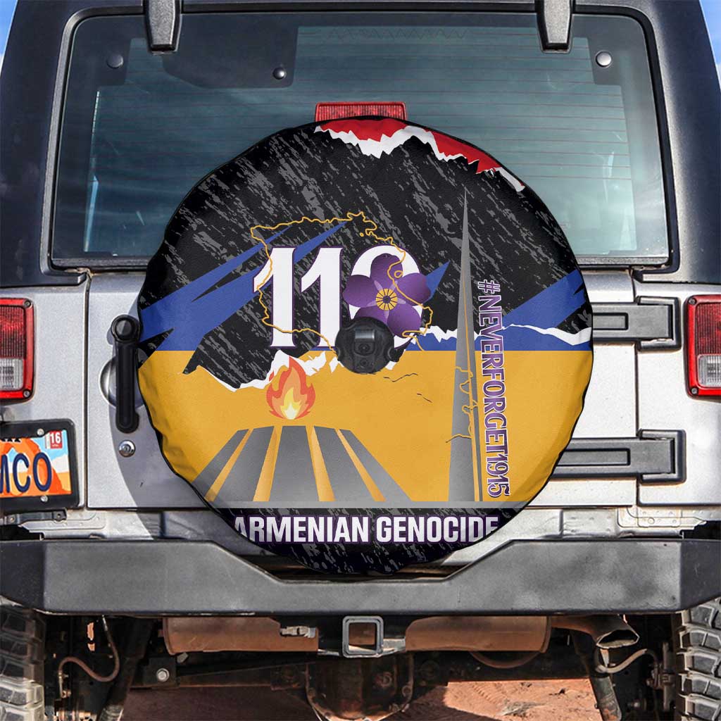 Armenian Genocide Remembrance Day Spare Tire Cover Tsitsernakaberd 110th Anniversary Never Forget