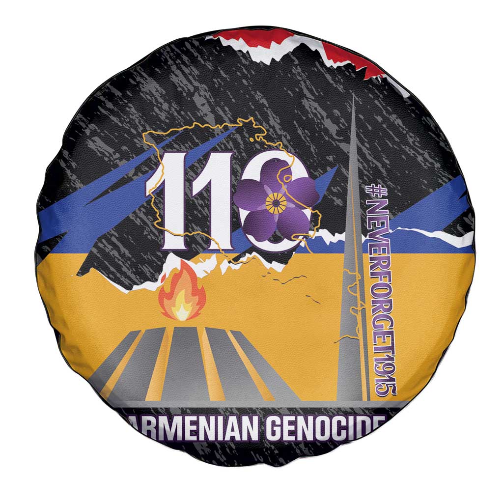 Armenian Genocide Remembrance Day Spare Tire Cover Tsitsernakaberd 110th Anniversary Never Forget