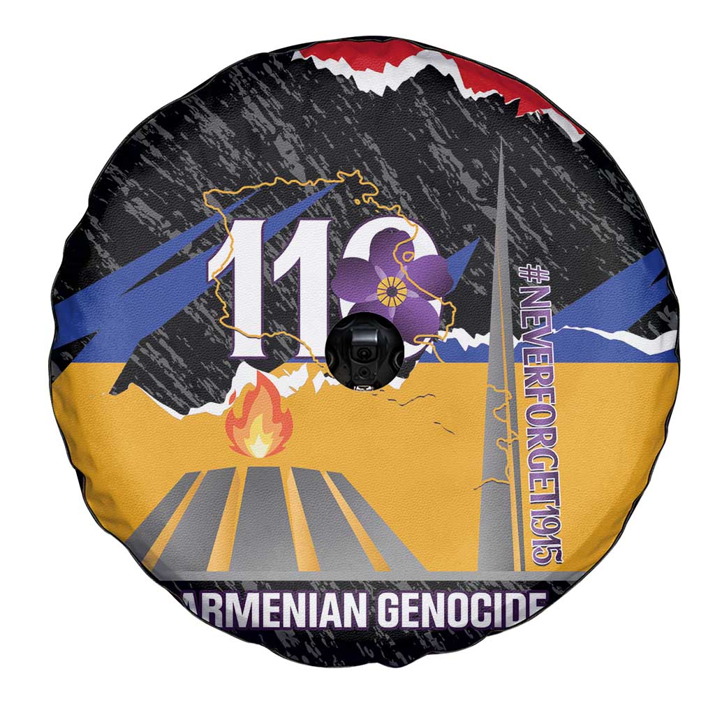 Armenian Genocide Remembrance Day Spare Tire Cover Tsitsernakaberd 110th Anniversary Never Forget