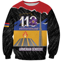 Armenian Genocide Remembrance Day Sweatshirt Tsitsernakaberd 110th Anniversary Never Forget