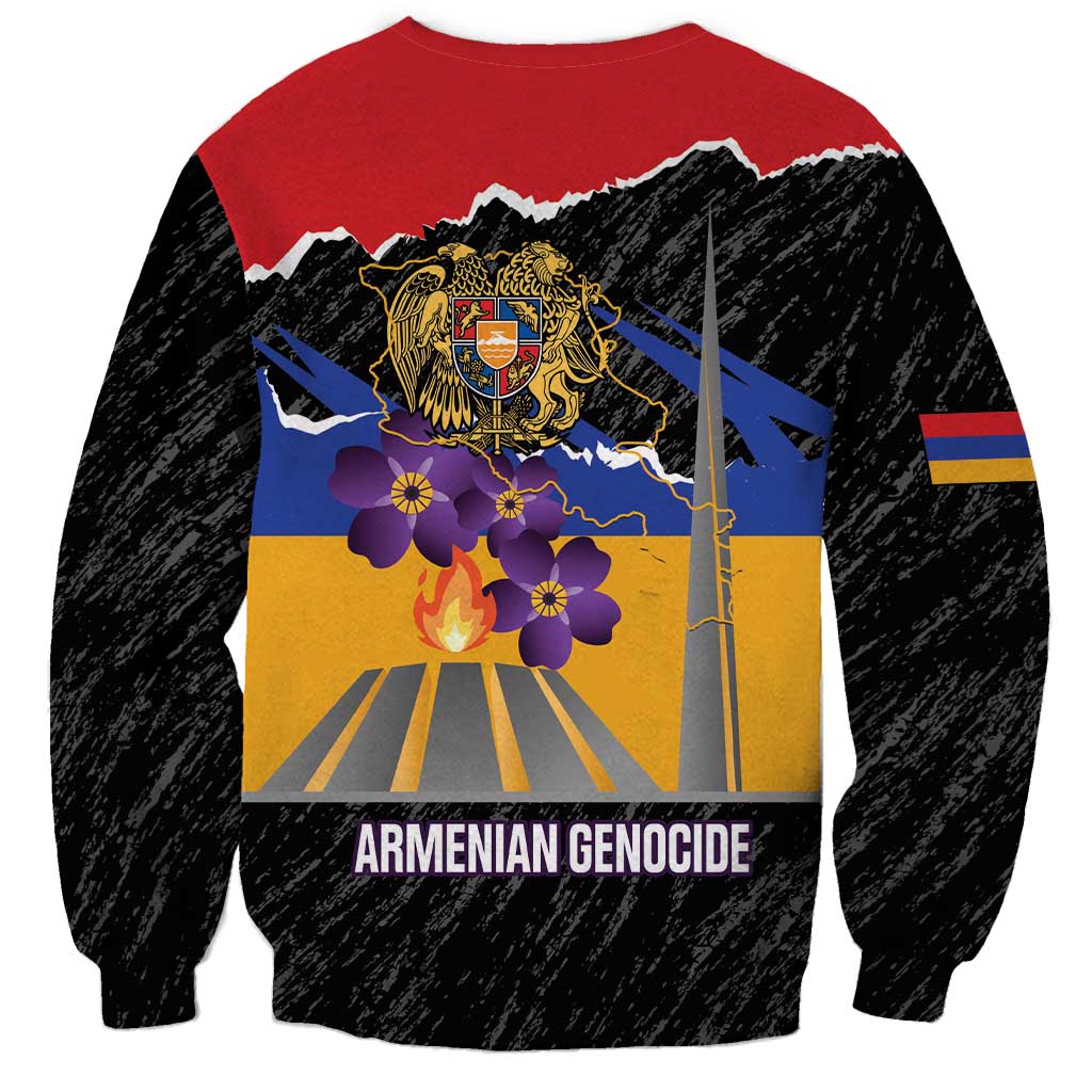 Armenian Genocide Remembrance Day Sweatshirt Tsitsernakaberd 110th Anniversary Never Forget