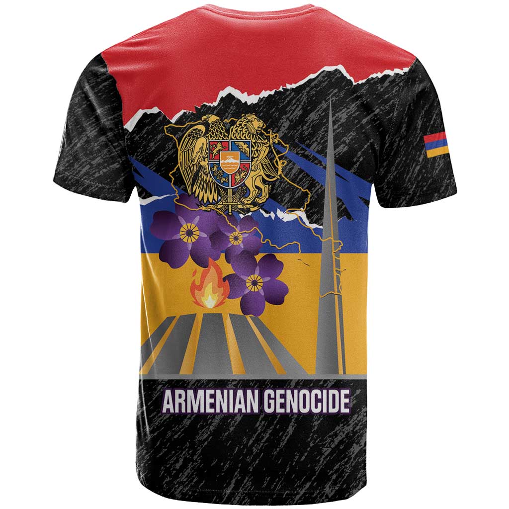 Armenian Genocide Remembrance Day T Shirt Tsitsernakaberd 110th Anniversary Never Forget