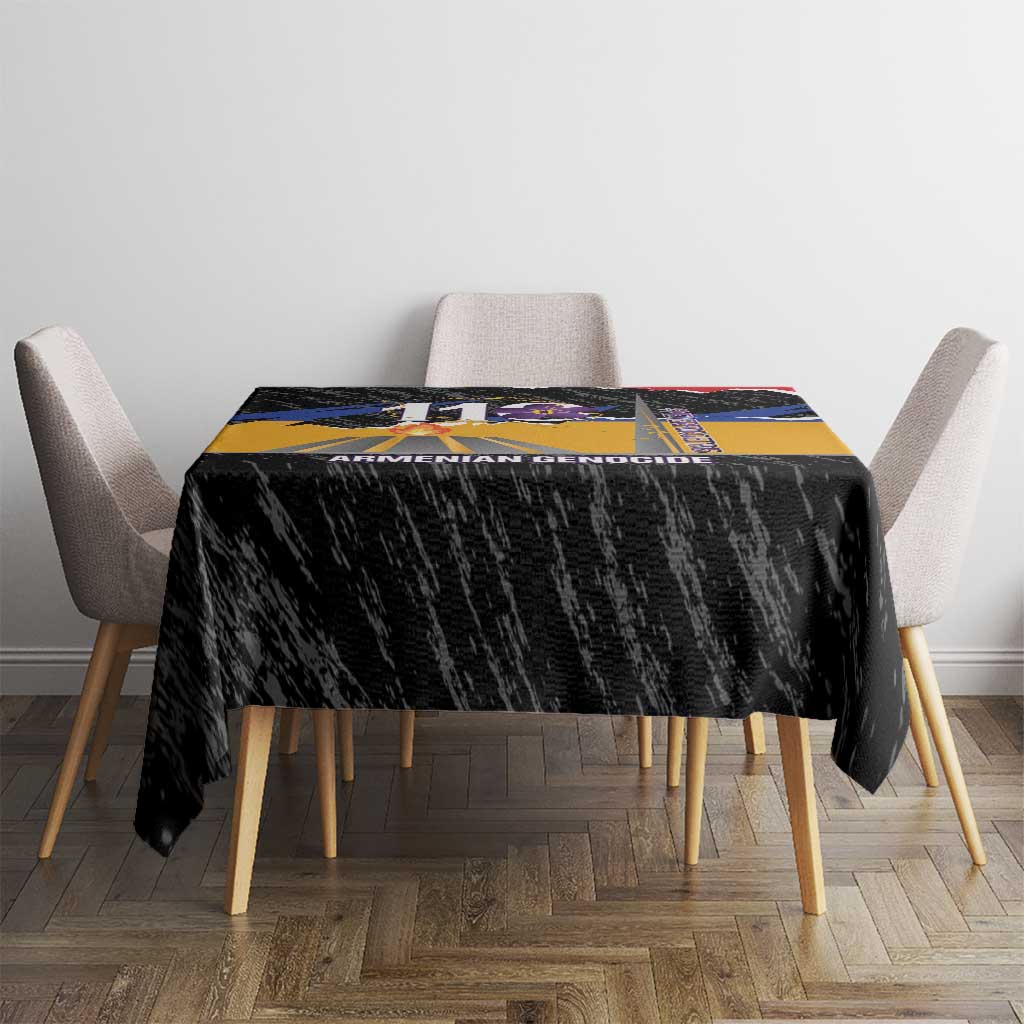 Armenian Genocide Remembrance Day Tablecloth Tsitsernakaberd 110th Anniversary Never Forget