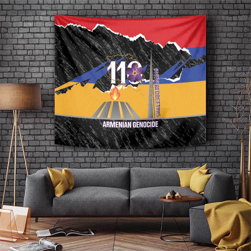 Armenian Genocide Remembrance Day Tapestry Tsitsernakaberd 110th Anniversary Never Forget