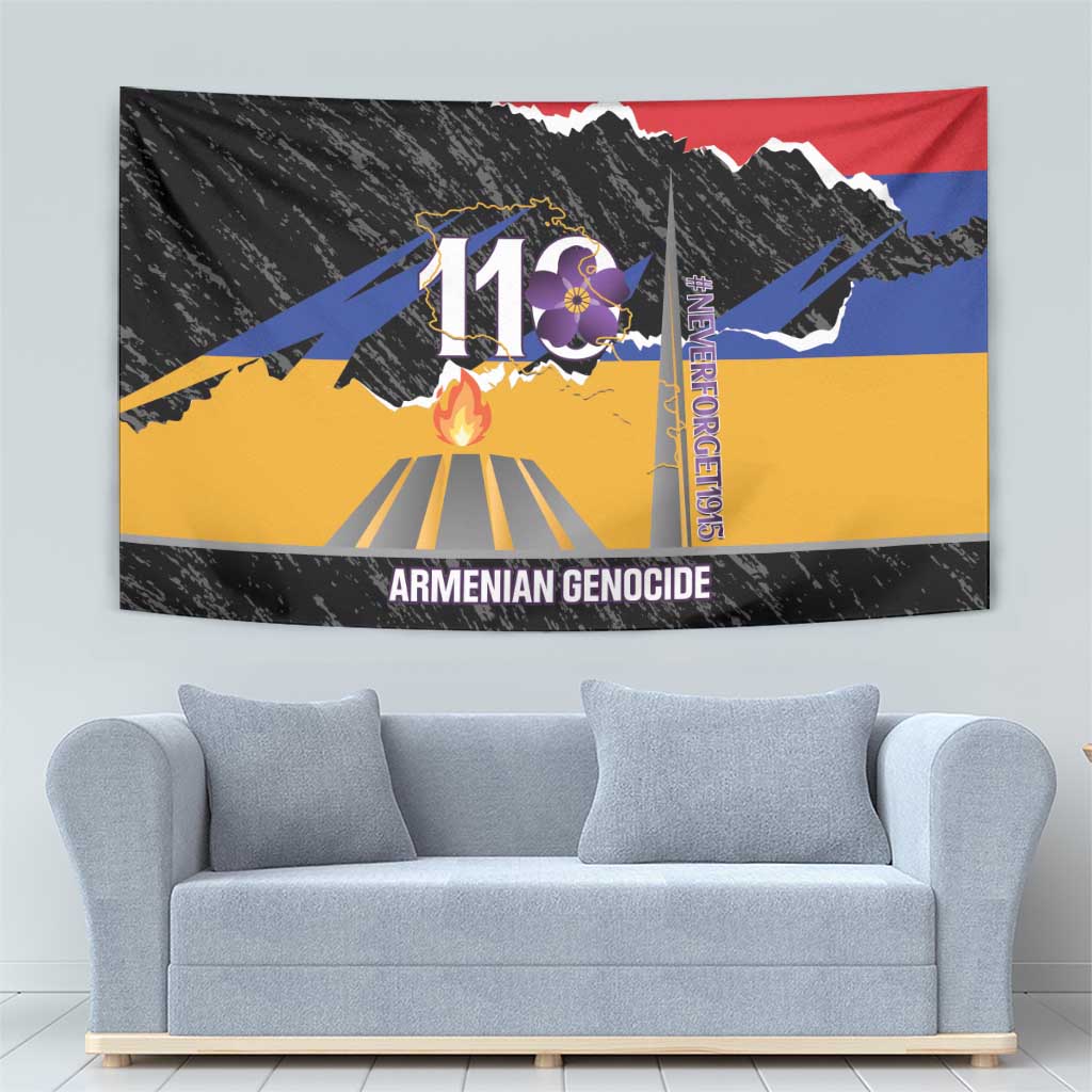 Armenian Genocide Remembrance Day Tapestry Tsitsernakaberd 110th Anniversary Never Forget