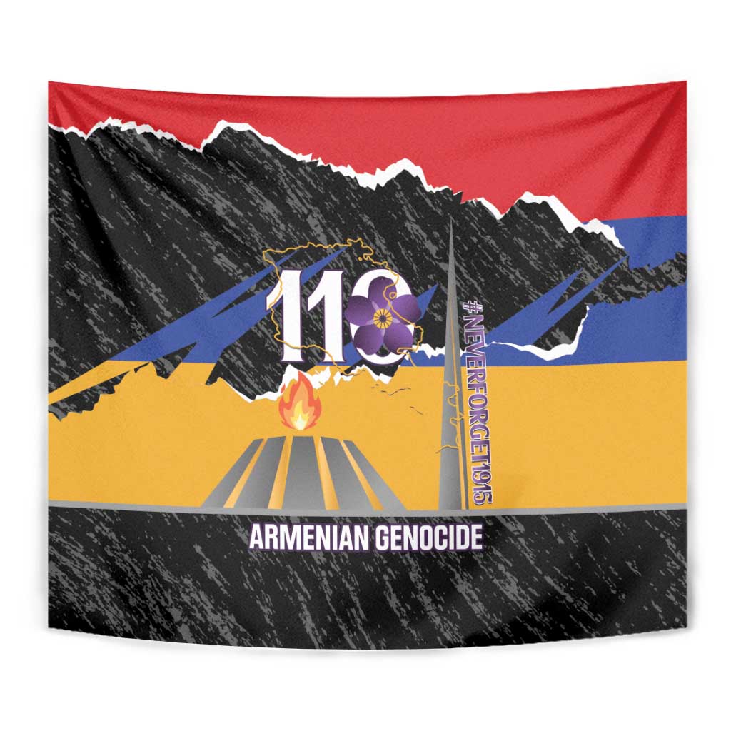 Armenian Genocide Remembrance Day Tapestry Tsitsernakaberd 110th Anniversary Never Forget