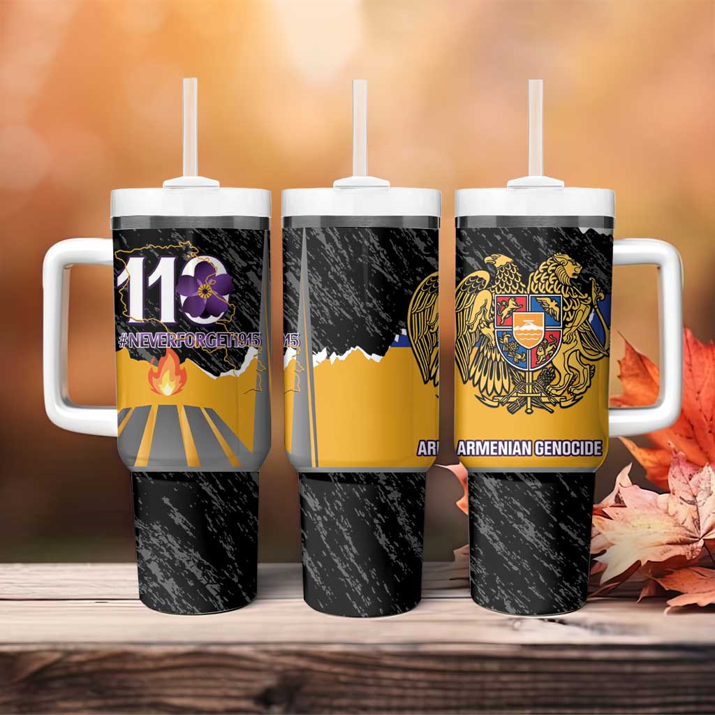 Armenian Genocide Remembrance Day Tumbler With Handle Tsitsernakaberd 110th Anniversary Never Forget