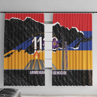 Armenian Genocide Remembrance Day Window Curtain Tsitsernakaberd 110th Anniversary Never Forget