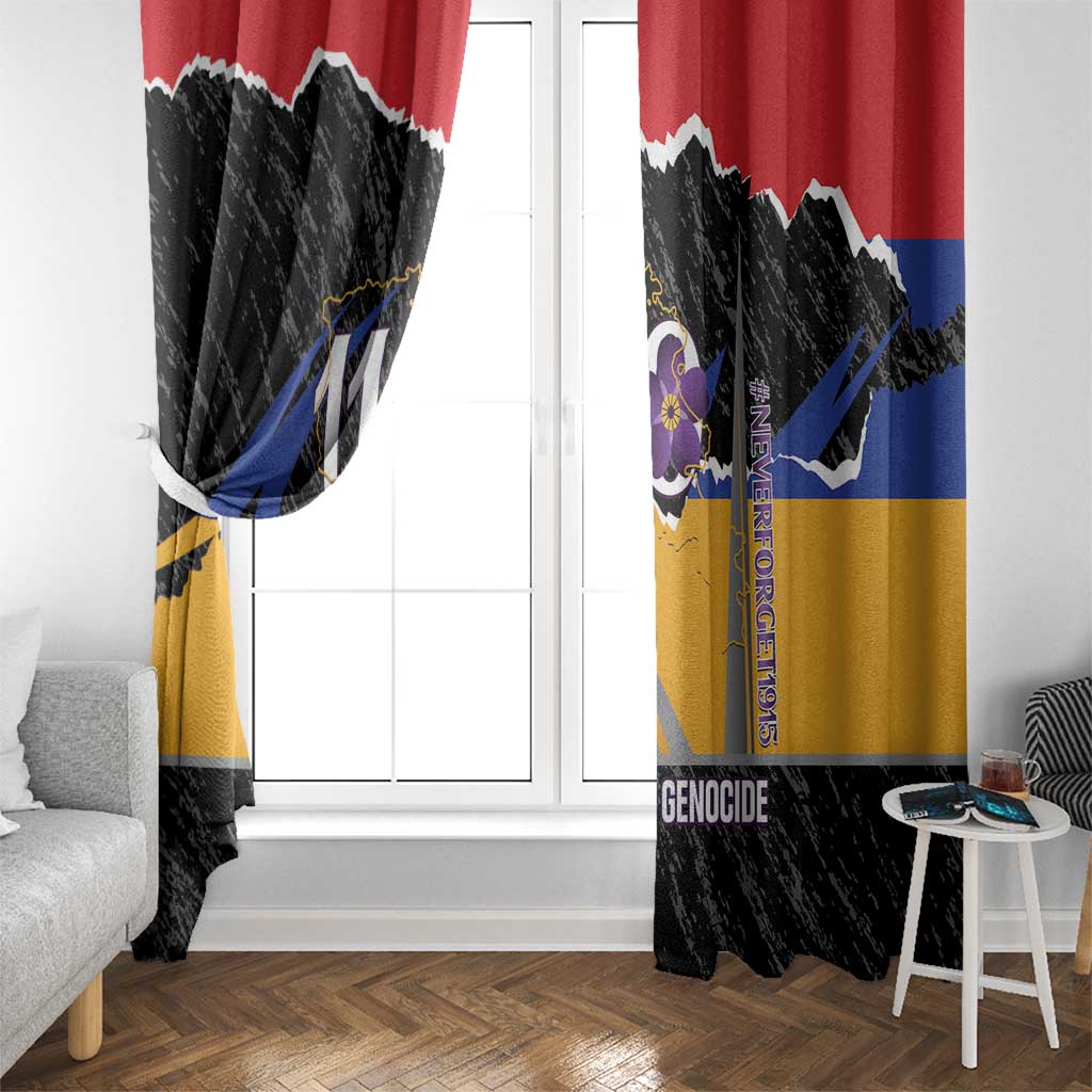 Armenian Genocide Remembrance Day Window Curtain Tsitsernakaberd 110th Anniversary Never Forget