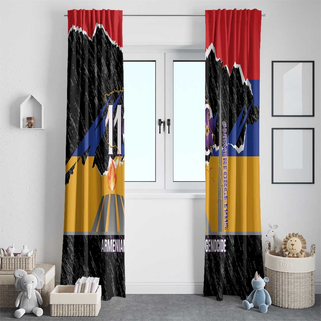 Armenian Genocide Remembrance Day Window Curtain Tsitsernakaberd 110th Anniversary Never Forget