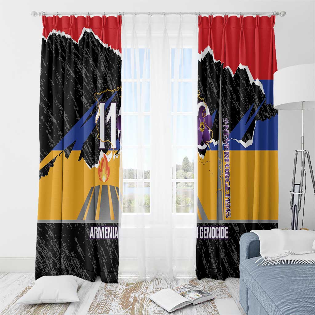 Armenian Genocide Remembrance Day Window Curtain Tsitsernakaberd 110th Anniversary Never Forget