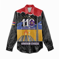 Armenian Genocide Remembrance Day Women Casual Shirt Tsitsernakaberd 110th Anniversary Never Forget