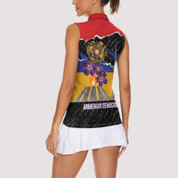 Armenian Genocide Remembrance Day Women Sleeveless Polo Shirt Tsitsernakaberd 110th Anniversary Never Forget