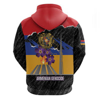 Armenian Genocide Remembrance Day Zip Hoodie Tsitsernakaberd 110th Anniversary Never Forget