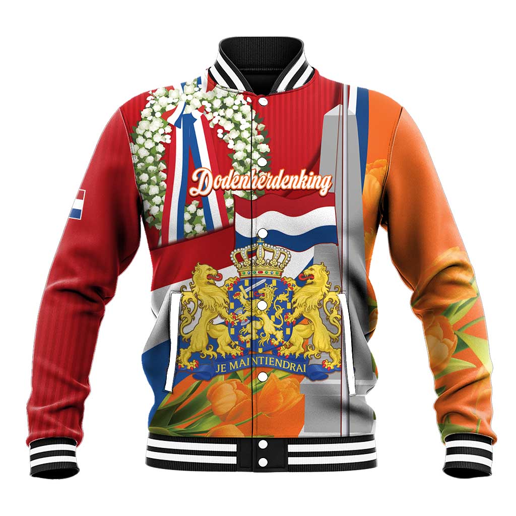 Netherlands Dodenherdenking Baseball Jacket Martyrs' Day Honoring All Victims Of War