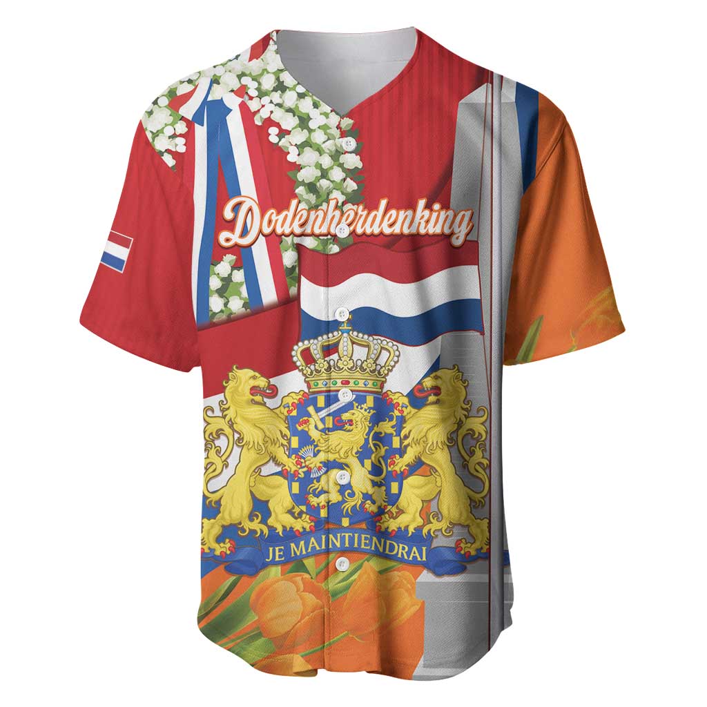 Netherlands Dodenherdenking Baseball Jersey Martyrs' Day Honoring All Victims Of War