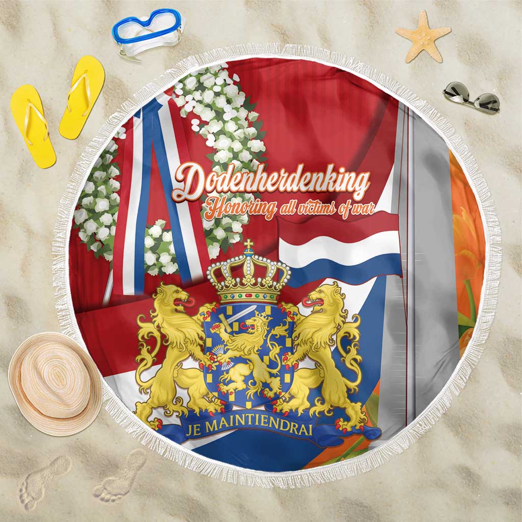 Netherlands Dodenherdenking Beach Blanket Martyrs' Day Honoring All Victims Of War