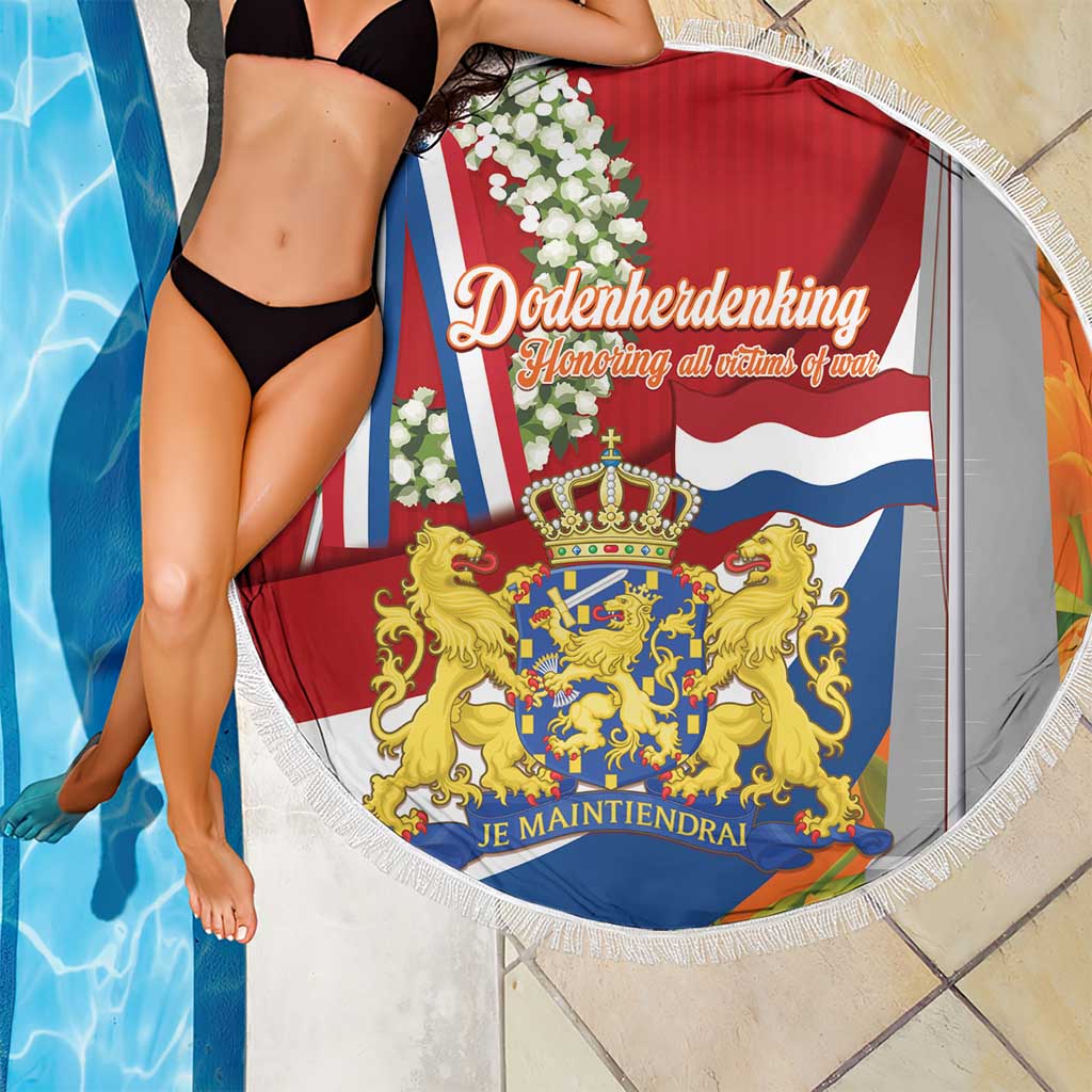 Netherlands Dodenherdenking Beach Blanket Martyrs' Day Honoring All Victims Of War