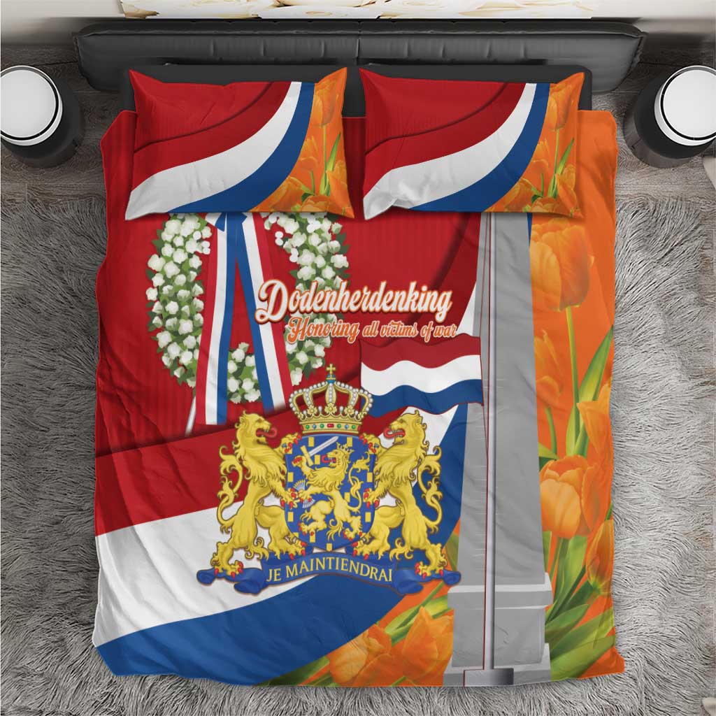 Netherlands Dodenherdenking Bedding Set Martyrs' Day Honoring All Victims Of War