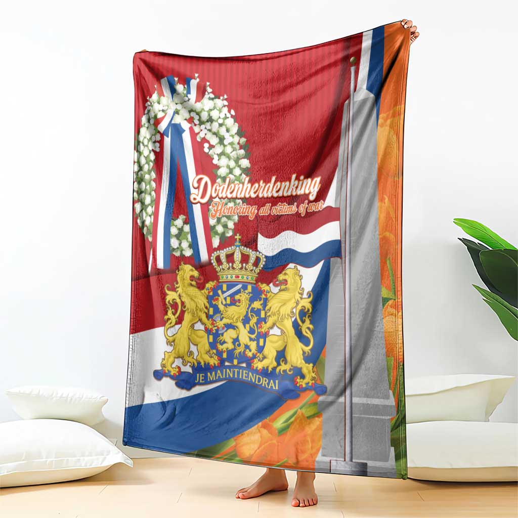 Netherlands Dodenherdenking Blanket Martyrs' Day Honoring All Victims Of War