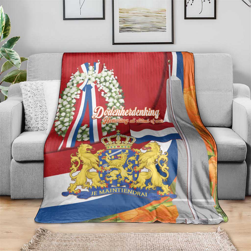 Netherlands Dodenherdenking Blanket Martyrs' Day Honoring All Victims Of War