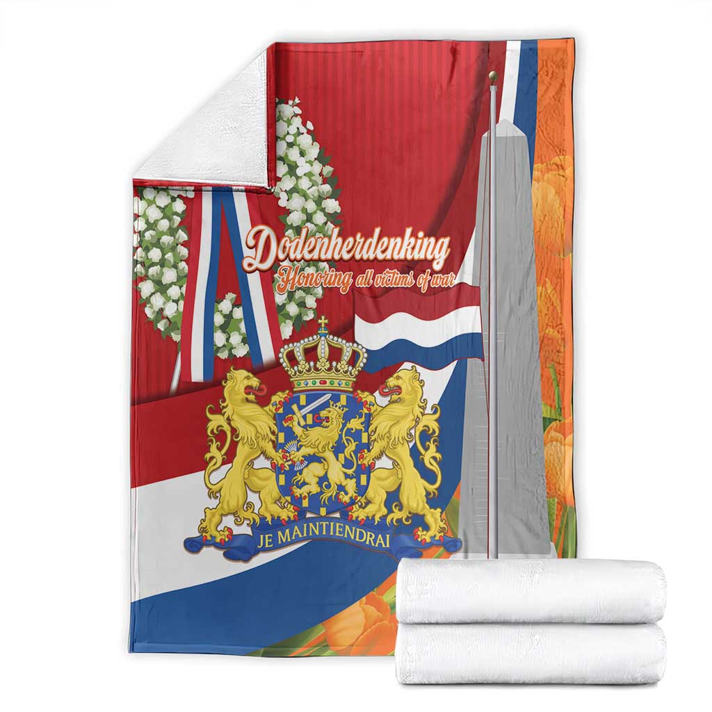 Netherlands Dodenherdenking Blanket Martyrs' Day Honoring All Victims Of War