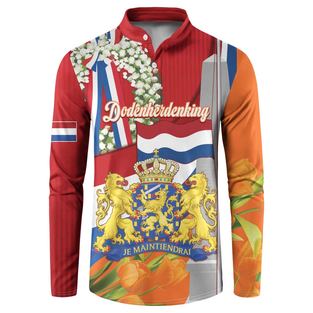 Netherlands Dodenherdenking Button Sweatshirt Martyrs' Day Honoring All Victims Of War