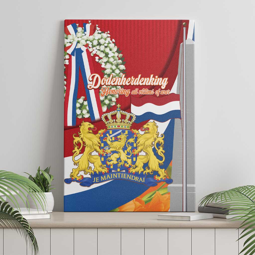 Netherlands Dodenherdenking Canvas Wall Art Martyrs' Day Honoring All Victims Of War