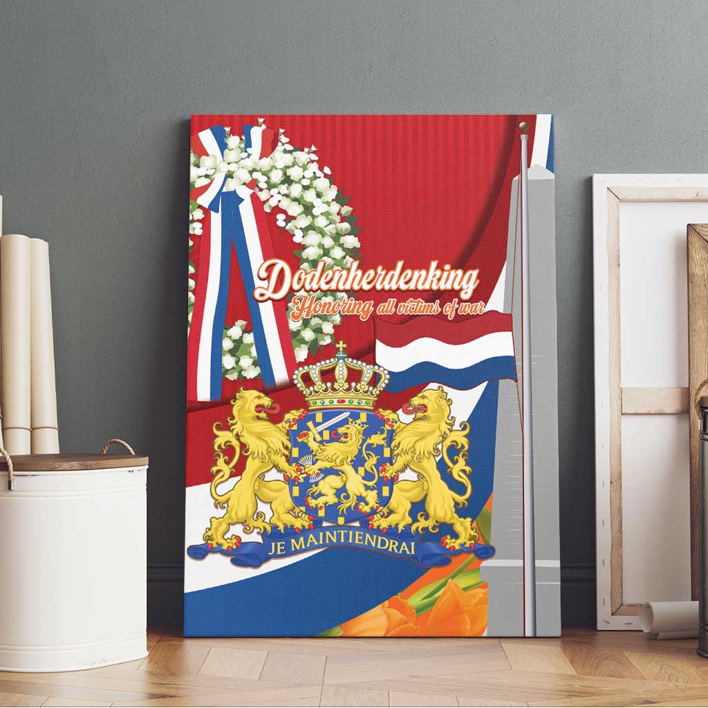 Netherlands Dodenherdenking Canvas Wall Art Martyrs' Day Honoring All Victims Of War