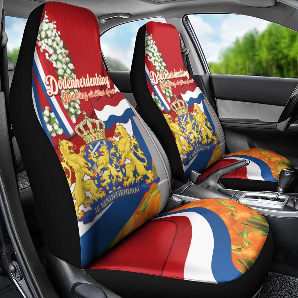 Netherlands Dodenherdenking Car Seat Cover Martyrs' Day Honoring All Victims Of War