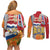 Netherlands Dodenherdenking Couples Matching Off Shoulder Short Dress and Long Sleeve Button Shirt Martyrs' Day Honoring All Victims Of War