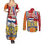 Netherlands Dodenherdenking Couples Matching Summer Maxi Dress and Long Sleeve Button Shirt Martyrs' Day Honoring All Victims Of War