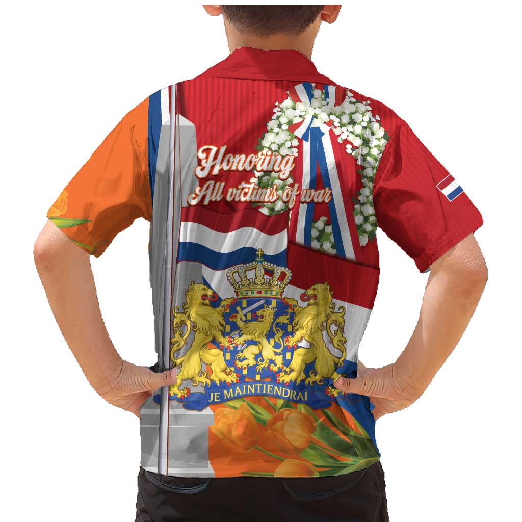 Netherlands Dodenherdenking Family Matching Mermaid Dress and Hawaiian Shirt Martyrs' Day Honoring All Victims Of War