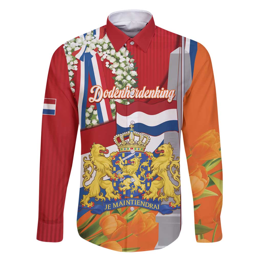 Netherlands Dodenherdenking Family Matching Puletasi and Hawaiian Shirt Martyrs' Day Honoring All Victims Of War