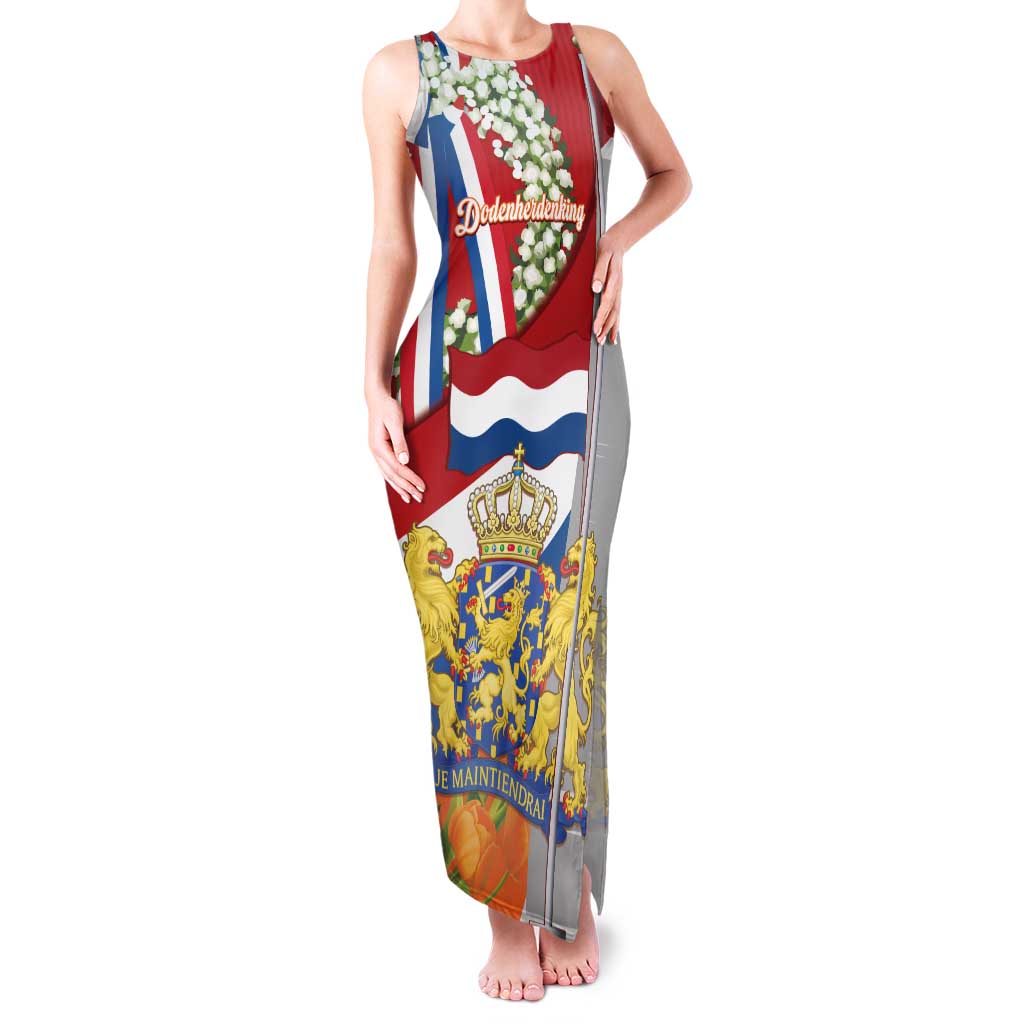 Netherlands Dodenherdenking Family Matching Tank Maxi Dress and Hawaiian Shirt Martyrs' Day Honoring All Victims Of War