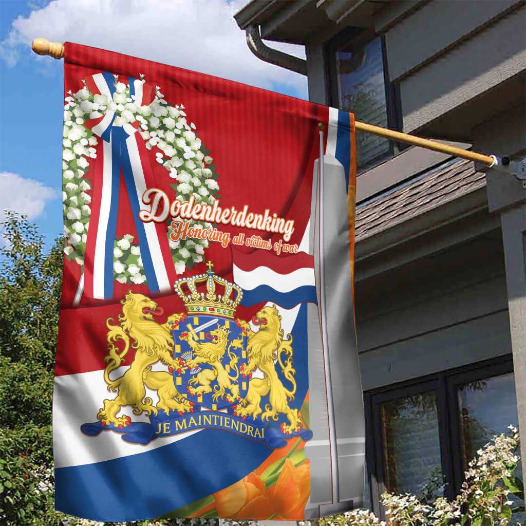 Netherlands Dodenherdenking Garden Flag Martyrs' Day Honoring All Victims Of War