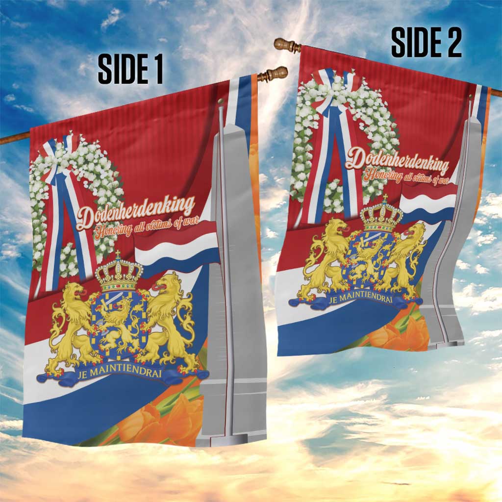 Netherlands Dodenherdenking Garden Flag Martyrs' Day Honoring All Victims Of War