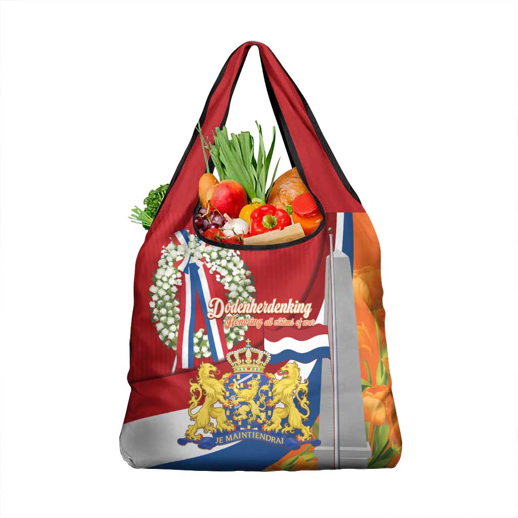 Netherlands Dodenherdenking Grocery Bag Martyrs' Day Honoring All Victims Of War