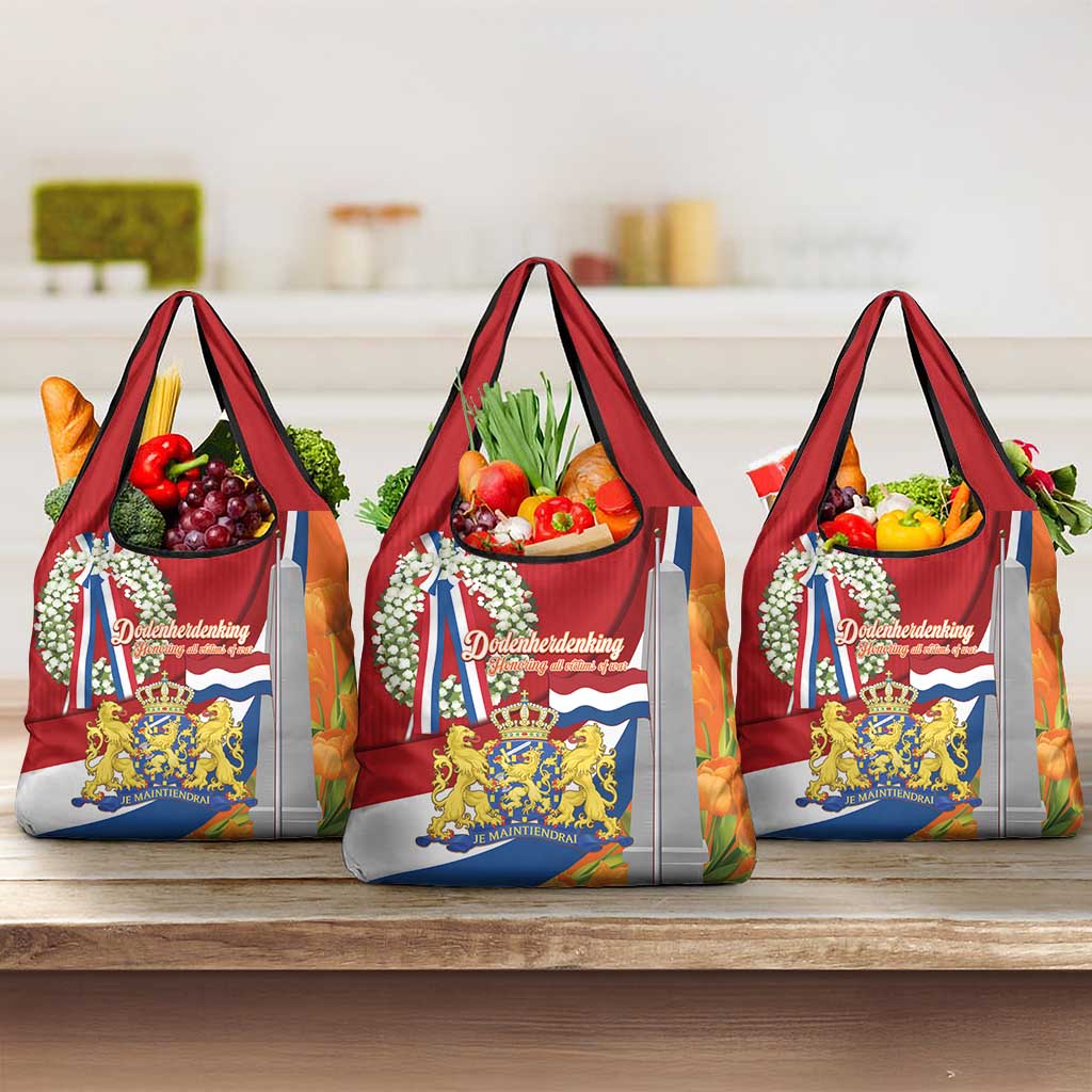 Netherlands Dodenherdenking Grocery Bag Martyrs' Day Honoring All Victims Of War
