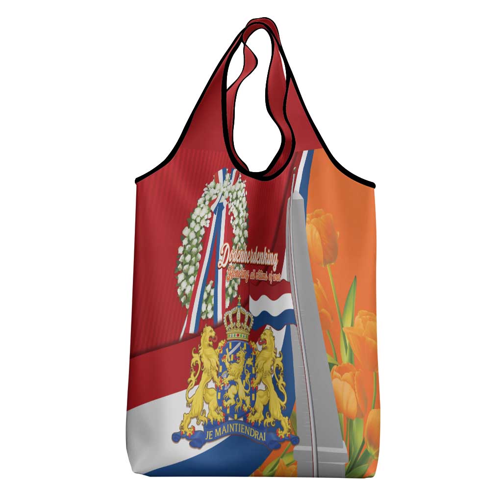 Netherlands Dodenherdenking Grocery Bag Martyrs' Day Honoring All Victims Of War
