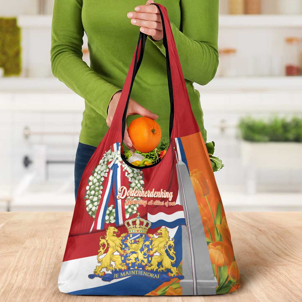 Netherlands Dodenherdenking Grocery Bag Martyrs' Day Honoring All Victims Of War