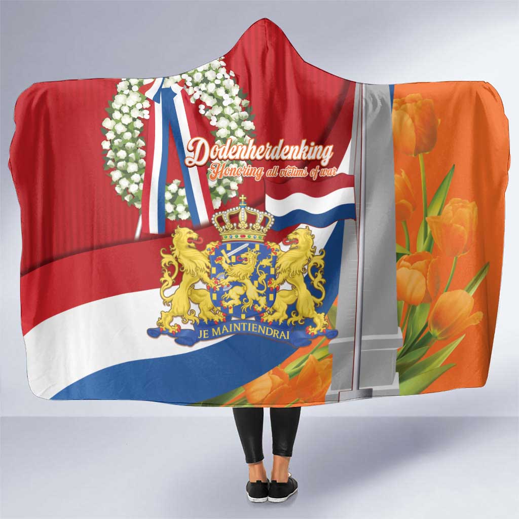 Netherlands Dodenherdenking Hooded Blanket Martyrs' Day Honoring All Victims Of War