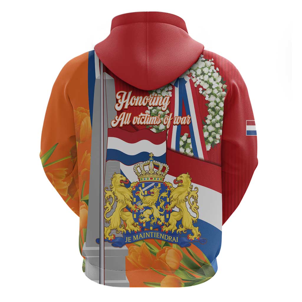 Netherlands Dodenherdenking Hoodie Martyrs' Day Honoring All Victims Of War
