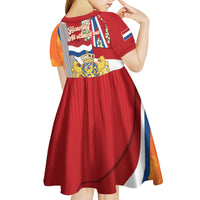 Netherlands Dodenherdenking Kid Short Sleeve Dress Martyrs' Day Honoring All Victims Of War